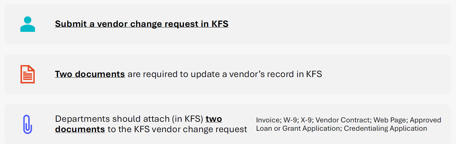 Domestic Vendor Records Update